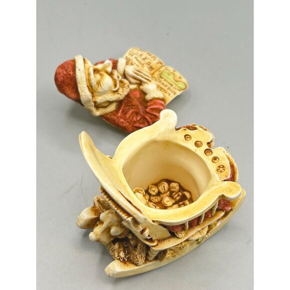 Harmony Kingdom Jingle Bell Rock Santa in Rocking Chair UK Made Figurine 1998 - Picture 8 of 12